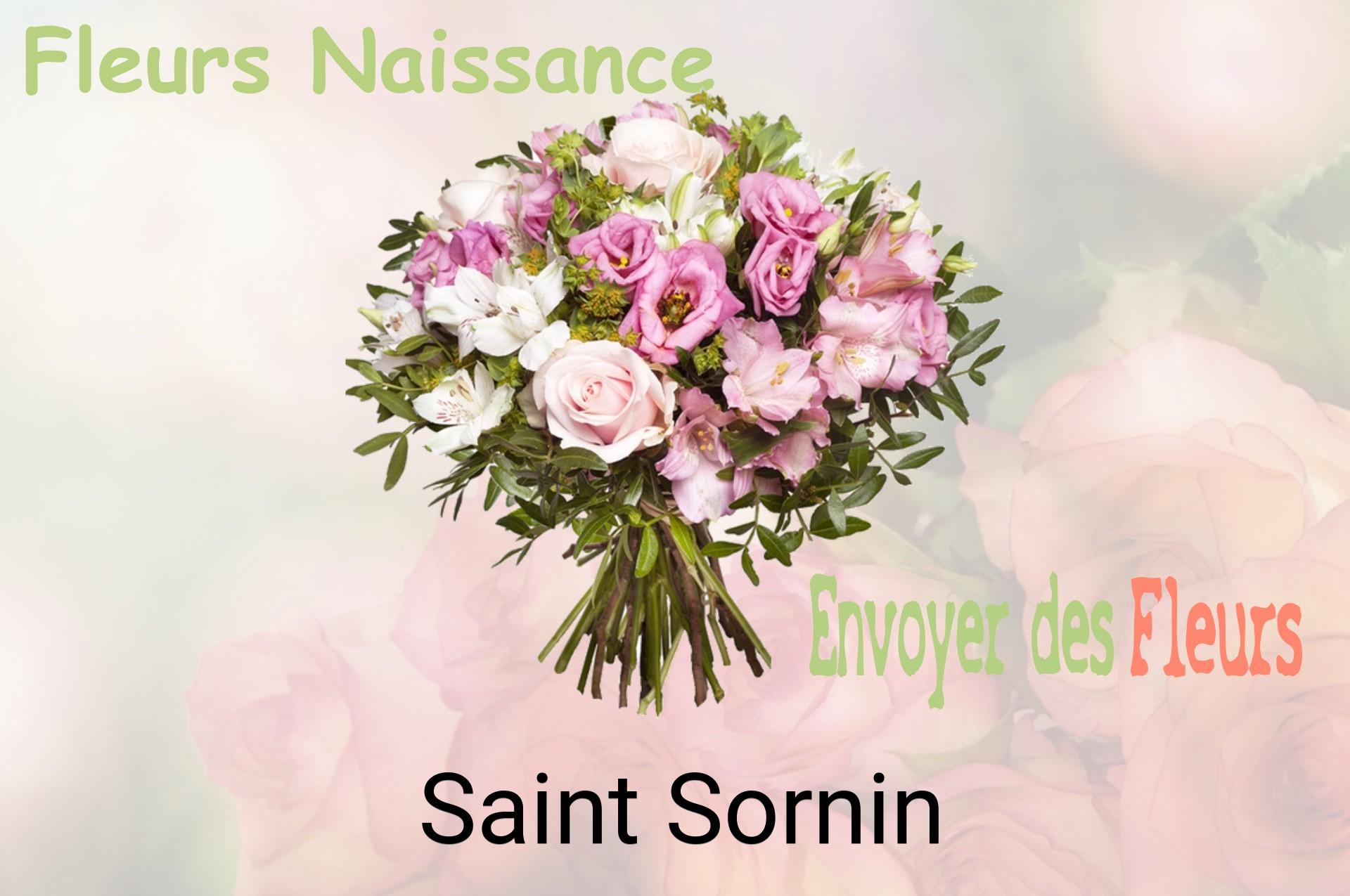 Bouquet de fleurs de naissance livré à Saint-Sornin